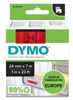 DYMO Schriftband D1 53717 S0720970, 24 mm, schwarz auf...