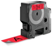 DYMO Schriftband D1 53717 S0720970, 24 mm, schwarz auf rot, 1 St.
