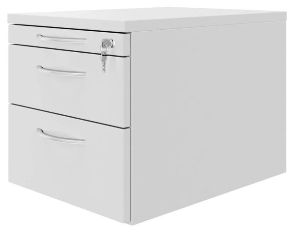 fm Rollcontainer lichtgrau 3 Auszüge 43,4 x 60,0 x 40,0 cm