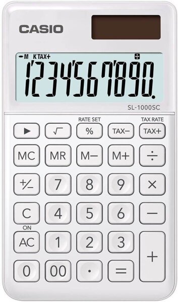 CASIO SL-1000SC Taschenrechner weiß