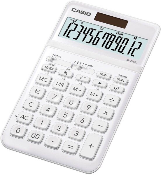 CASIO JW-200SC Tischrechner weiß