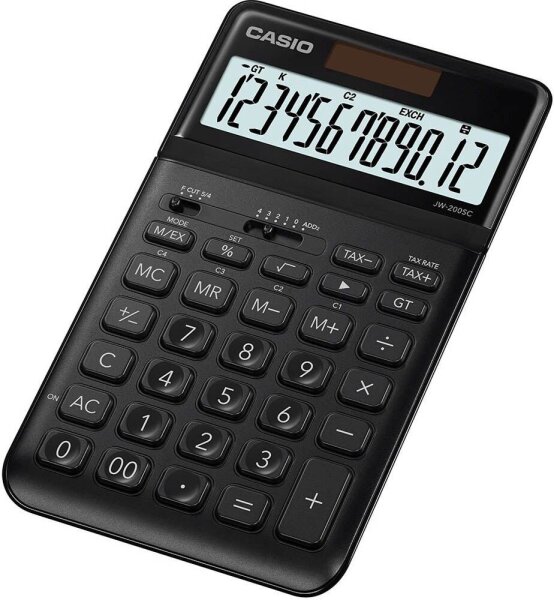 CASIO JW-200SC Tischrechner schwarz