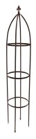 relaxdays Rankobelisk Metall, Ø 35,0 cm braun...