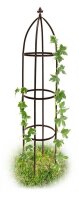 relaxdays Rankobelisk Metall, Ø 35,0 cm braun...