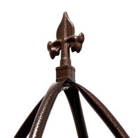 relaxdays Rankobelisk Metall, Ø 35,0 cm braun rund, 1 St.