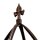 relaxdays Rankobelisk Metall, Ø 35,0 cm braun rund, 1 St.
