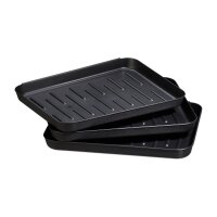 relaxdays Schuhabtropfschale schwarz 35,0 x 27,0 cm