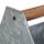 relaxdays Blumenkasten Metall silber rechteckig 36,0 x 20,0 cm
