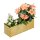relaxdays Blumenkasten Metall gold rechteckig 40,0 x 12,5 x 13,5 cm, 1 St.