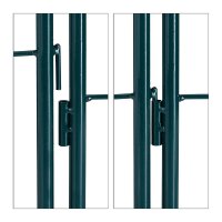 relaxdays Rankgitter Metall dunkelgrün rechteckig 50,0 x 1,5 x 180,0 cm, 2 St.