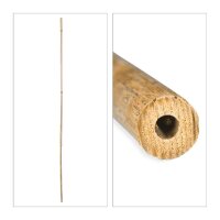 relaxdays Bambusstäbe Holz, Ø ca. 1,0 bis 1,7 cm braun rund, 25 St.