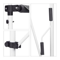 relaxdays Klemmmarkise grau 250,0 x 120,0 cm