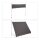 relaxdays Klemmmarkise grau 250,0 x 120,0 cm