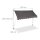 relaxdays Klemmmarkise grau 250,0 x 120,0 cm