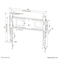 Neomounts TV-Wandhalterung WL30-750BL16 schwarz
