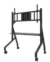 Neomounts TV-Ständer mit Rollen FL50-575BL1 schwarz