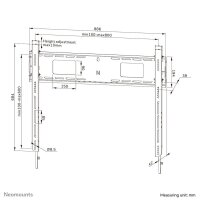 Neomounts TV-Wandhalterung WL-30-750BL18 schwarz