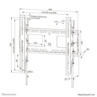 Neomounts TV-Wandhalterung WL-35-750BL14 schwarz