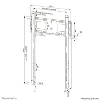 Neomounts TV-Wandhalterung WL-30-750BL18P schwarz