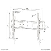 Neomounts TV-Wandhalterung WL-35-750BL18 schwarz
