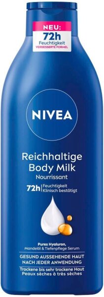 NIVEA Reichhaltige Body Milk Bodylotion 400 ml