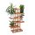 relaxdays Blumenregal Holz hellbraun rechteckig 81,0 x 25,0 x 125,0 cm, 1 St.