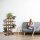 relaxdays Blumenregal Holz hellbraun rechteckig 81,0 x 25,0 x 125,0 cm, 1 St.