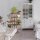 relaxdays Blumenregal Holz hellbraun rechteckig 81,0 x 25,0 x 125,0 cm, 1 St.