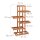 relaxdays Blumenregal Holz hellbraun rechteckig 81,0 x 25,0 x 125,0 cm, 1 St.