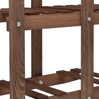 relaxdays Blumenregal Holz dunkelbraun rechteckig 81,0 x 25,0 x 125,0 cm, 1 St.