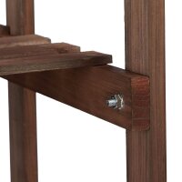 relaxdays Blumenregal Holz dunkelbraun rechteckig 81,0 x 25,0 x 125,0 cm, 1 St.