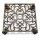 relaxdays Pflanzenroller Metall bronze quadratisch 27,5 x 27,5 x 7,5 cm, 1 St.