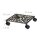 relaxdays Pflanzenroller Metall bronze quadratisch 27,5 x 27,5 x 7,5 cm, 1 St.
