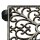 relaxdays Pflanzenroller Metall bronze quadratisch 27,5 x 27,5 x 7,5 cm, 1 St.