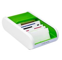 helit Visitenkartenbox weiß/apfelgrün,...