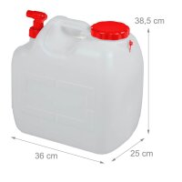 relaxdays Wasserkanister 23,0 l, 1 St.