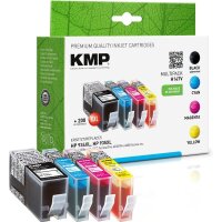 KMP H147V  schwarz, cyan, magenta, gelb Druckerpatronen...