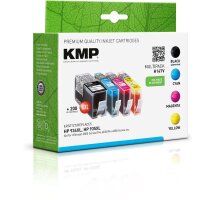 KMP H147V  schwarz, cyan, magenta, gelb Druckerpatronen...