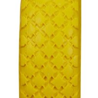 relaxdays Schubkarrenrad Vollgummi gelb, grau Stahl Felgen, Achse 2,0 cm