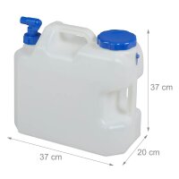 relaxdays Wasserkanister 18,0 l, 1 St.