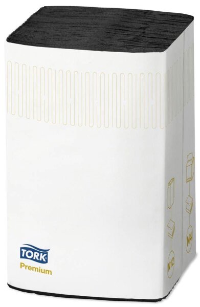 TORK Servietten Xpressnap® Extra Soft schwarz 2-lagig 16,5 x 21,3 cm, 1.000 St.