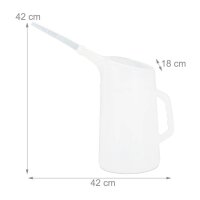 relaxdays Ölkanne weiß 5,0 l