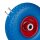 relaxdays Sackkarrenräder luftbereift blau, rot Stahl Felgen, Achse 2,0 cm