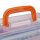 relaxdays Aufbewahrungsbox transparent, orange 33,0 x 39,0 x 17,0 cm, 1 St.
