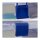 relaxdays Aufbewahrungsbox transparent, blau 33,0 x 39,0 x 17,0 cm, 1 St.