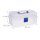 relaxdays Aufbewahrungsbox transparent, blau 33,0 x 39,0 x 17,0 cm, 1 St.