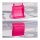 relaxdays Aufbewahrungsbox transparent, pink 33,0 x 39,0 x 17,0 cm, 1 St.