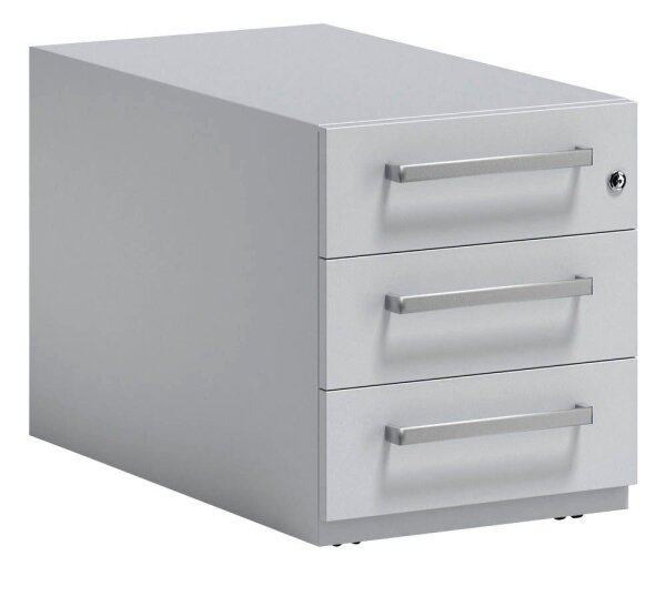 BISLEY Note Rollcontainer lichtgrau 3 Auszüge 42,0 x 77,5 x 49,5 cm