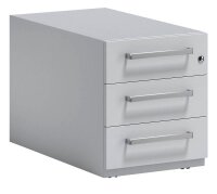 BISLEY Note Rollcontainer lichtgrau 3 Auszüge 42,0 x...
