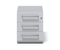 BISLEY Note Rollcontainer lichtgrau 3 Auszüge 42,0 x 77,5 x 49,5 cm